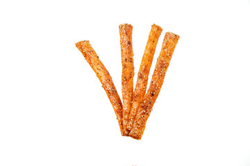 Artisanal Chorizo Breadsticks - Homemade Spiced Beefy Snack Sticks with High Gluten Dough