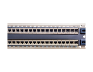 Detailed high resolution network patch panel with multiple ports for connectivity solutions