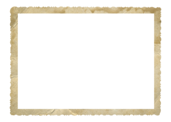 Vintage photo frame isolated. Retro vignette photo paper texture.