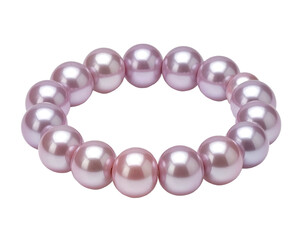 A delicate bracelet of lustrous, round pearls