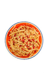Yunnan Spicy Cured Bamboo Shoots in Chili Oil - Traditional Chinese Preserved Vegetable Dish