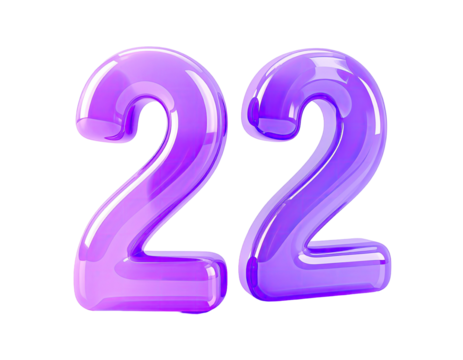 Three-dimensional purple number twenty-two