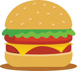 fast food hamburger