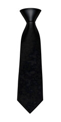 Elegant black tie, perfect for formal events, business meetings, and stylish professional attire
