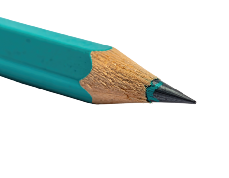Close-up of a teal colored pencil point (2)