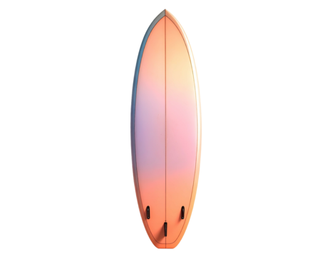 Surfer's board, peach and violet gradient
