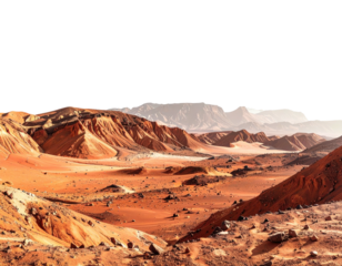 Desert landscape, red canyons