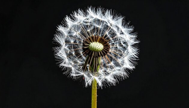 Close-up dandelion seed head (1) - Powered by Adobe