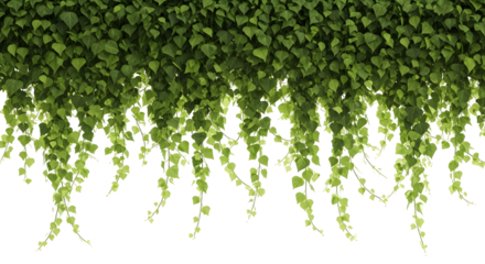 Lush cascading ivy curtain brings verdant vibrancy