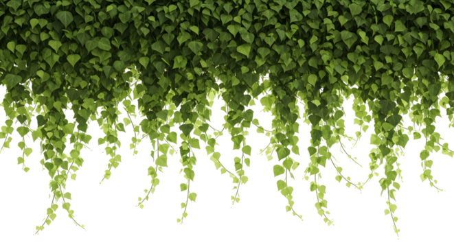 Lush cascading ivy curtain brings verdant vibrancy