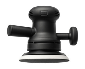 Orbital sander featuring a removable front handle and hook-and-loop sanding pad for