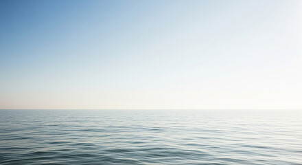 Fototapeta premium Calm ocean under a clear sky