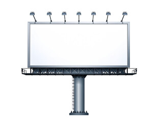 Obraz premium Blank billboard with spotlights