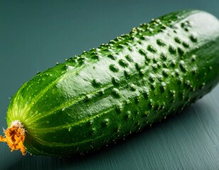 Fresh cucumber in white background, aesthetic and fokus slicing cucumber. Sliced cucumber showcasing its vibrant green and hydrating texture ideal for food photography, detox themes