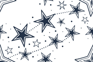 Obraz premium seamless pattern with stars
