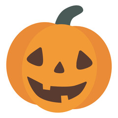 halloween pumpkin isolated on white