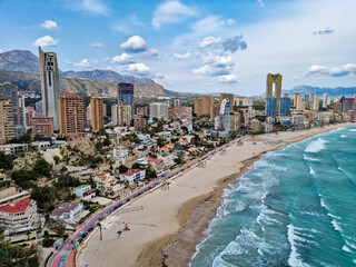 Benidorm, Spain - view of the city and waterfront from the Mirador de l'Ermita Verge del Mar © Jair