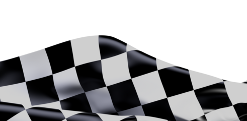 Dynamic image of a checkered flag in motion, symbolizing victory, competition, and the thrill of racing. Perfect for sports themes and success.