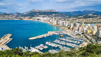 Fototapeta premium Calpe, Spain - mountain view at Parc Natural del Penyal d'Ifac