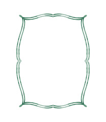 Watercolor elegant ornate frame.