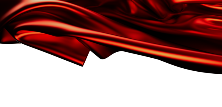 Elegant red silk fabric flowing, abstract background.  Perfect for luxury, fashion, and elegance concepts.