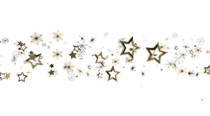 Elegant gold stars and sparkles on white. Perfect for holiday, celebration, or luxury designs.