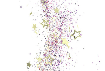 Sparkling festive background with gold and purple stars. Ideal for holidays, celebrations, and magical designs. Download now!