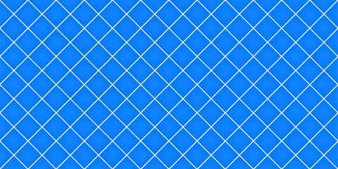 Bright blue ceramic tiles diagonal texture background vector illustration