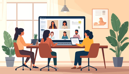 Hybrid Work Team Collaboration and Virtual Meetings in the Modern Workplace - A Guide