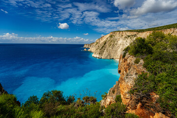 Obraz premium Die Steilküste in der Gegend um Keri - Zakynthos
