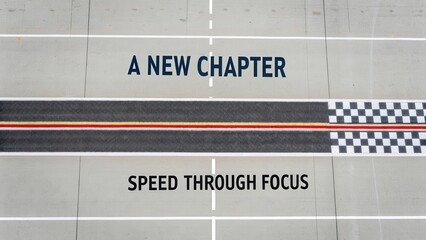 A New Chapter in Racing with Striped Checkered Pattern on Track