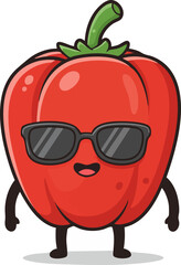 Cool Bell Pepper Emoji