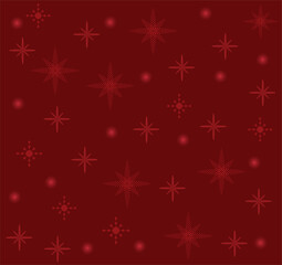 Elegant red Christmas background with glowing stars and soft light effects. Perfect for holiday greeting cards, invitations, posters, wrapping paper, and festive winter designs.