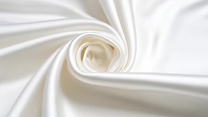 Close-up of a smooth white fabric - Powered by Adobe