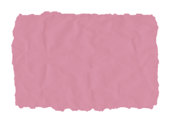 A torn piece of pink paper texture isolated. Old antique sheet paper with space for text.	