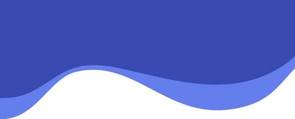 Abstract blue header shape. Border element and wavy frame for website. Top form, modern bottom and curved divider for banner and certificate.