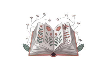 Reading Book Clipart for School and Learning Design