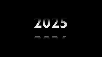 Digital Counter Animation of Years from 2016 to 2026. Odometer Style Timeline for New Year.