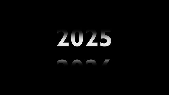 Digital Counter Animation of Years from 2016 to 2026. Odometer Style Timeline for New Year.