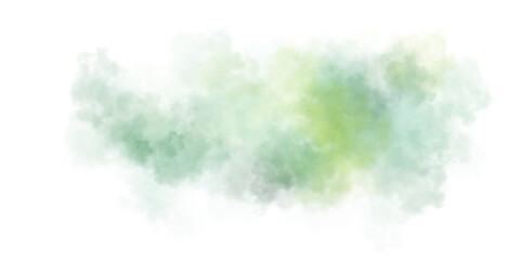 A transparent, fluffy white-green cloud of smoke. A multicolor, mystical fog...