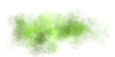 A transparent, fluffy black-green cloud of smoke. A dark, mystical fog..