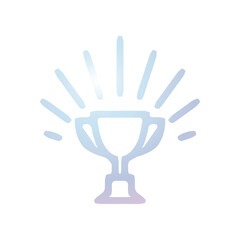 Trophy cup icon design template