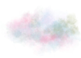 A soft multicolored cloud, pastel light shades, fluffy transparent smoke, bright colorful mist