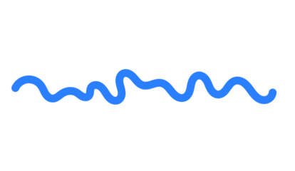 Blue wavy line stroke for underline, divider, highlight, decorative border, and abstract design accent in creative projects