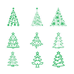 Christmas Tree Collection - Festive Holiday Designs.
