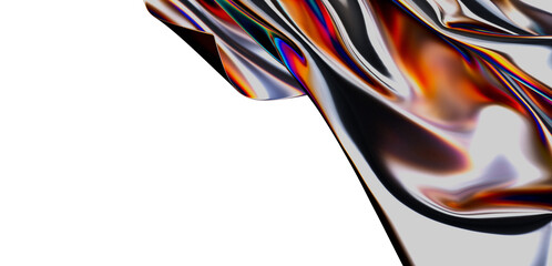 Stylish metallic textile with vibrant color gradients. Perfect for modern designs.