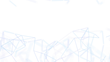 Abstract white background with connected lines and shapes. Concept of technology, connection, and digital networking, suitable for presentations