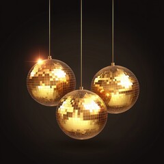 Obraz premium An artistic arrangement of glowing, colorful spheres against a dark backdrop, reflecting abstract creativity and style