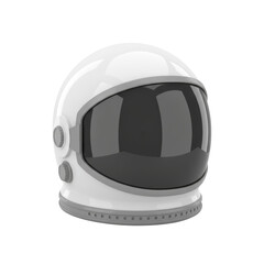Fototapeta premium Isolated rendering of a glossy astronaut helmet evoking space exploration and futuristic concepts