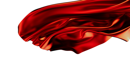 Luxury red silk fabric flowing elegantly. Perfect for backgrounds, fashion, and luxury designs.
